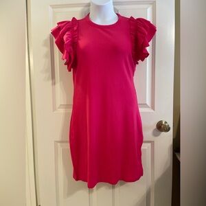 New Express ruffle sleeve tshirt dress 🩷